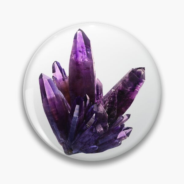 Artikelvorschau, Amethyst tiefviolette natürliche Kristalle entworfen und verkauft von StickerArtwork.