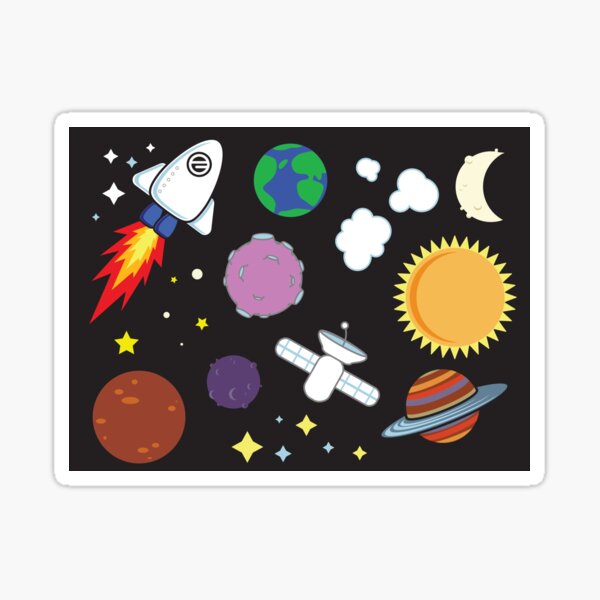 Space, the fun frontier Sticker