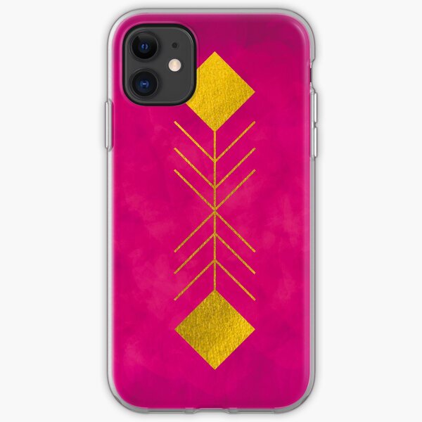 Geometrical Feather Funda blanda para iPhone