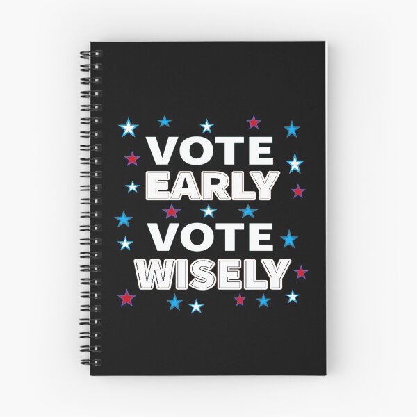Item preview, Vote Early, Vote Wisely - White Letters with Stars  designed and sold by ArtByLM.