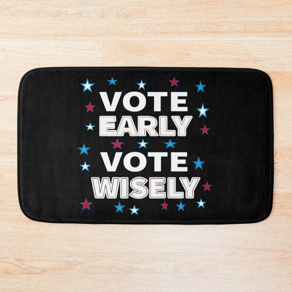 Item preview, Vote Early, Vote Wisely - White Letters with Stars  designed and sold by ArtByLM.