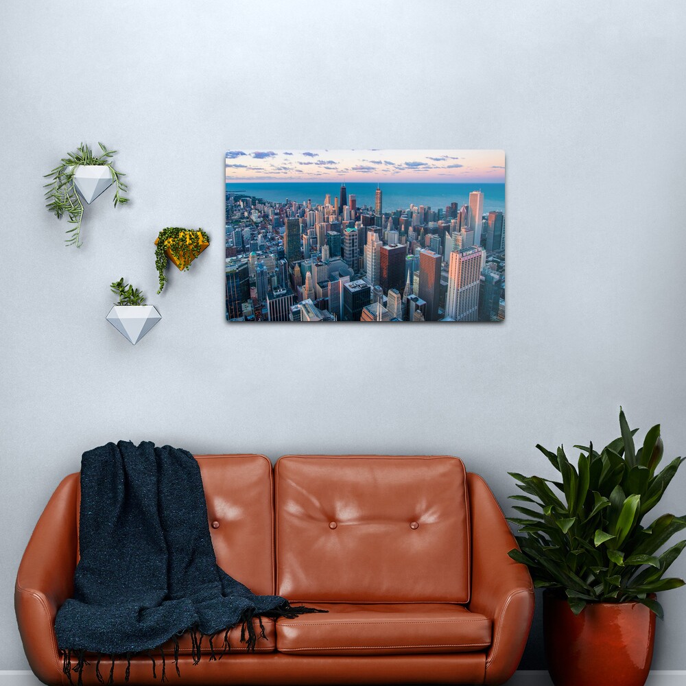 City Downtown Metal Print