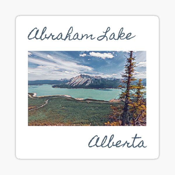 Abraham Lake- Alberta, Canada Sticker