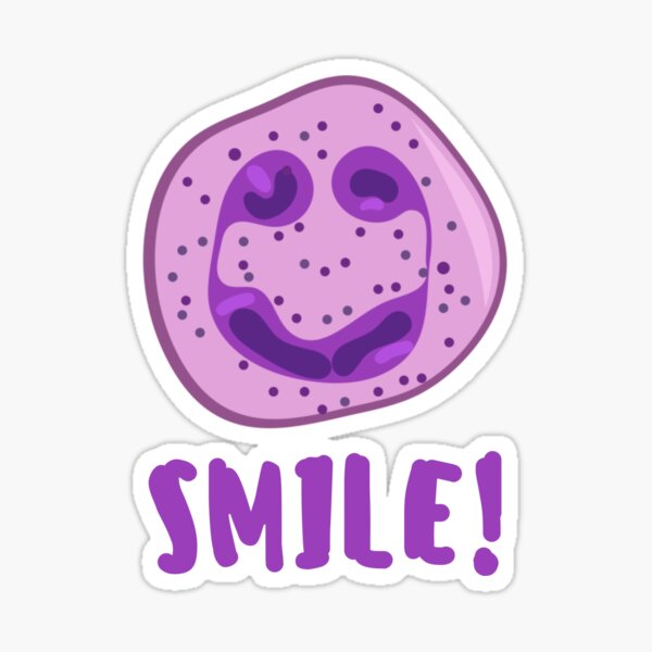 Item preview, White Blood Cell Smiling Neutrophil designed and sold by twicetrader.