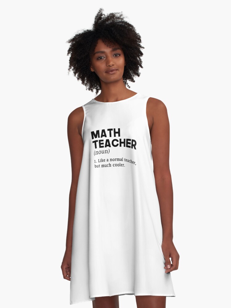 Math Teacher Definition A Line Dress for Sale by drakouv Redbubble