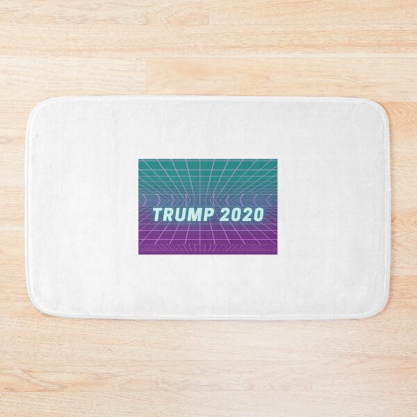 Item preview, Trump 2020 V2 Vaporwave Grid Bumper Sticker Mask T-shirt designed and sold by BasedAndOptical.