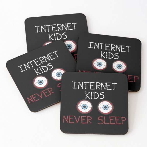Item preview, Copy of Internet kids never sleep Black  designed and sold by TheBrightInk.