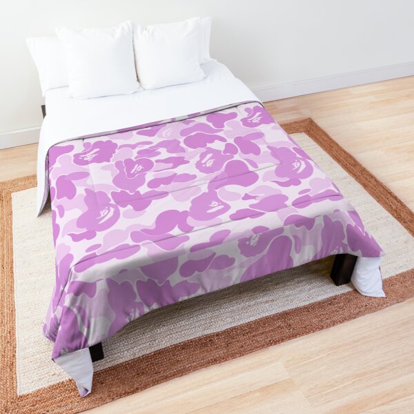 Pink Bape Camo Comforters Redbubble