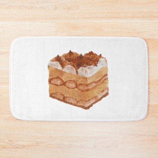 Item preview, Tiramisu watercolour illustration (white background) designed and sold by tifft.