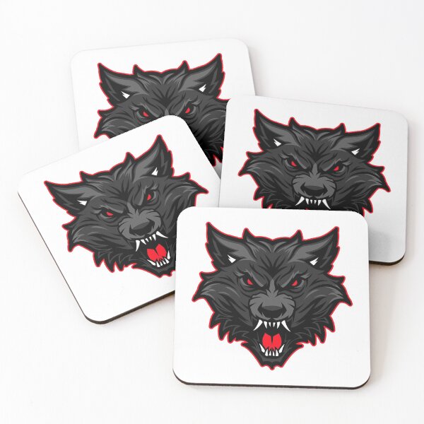 Item preview, wolves head designed and sold by victorbrowning.