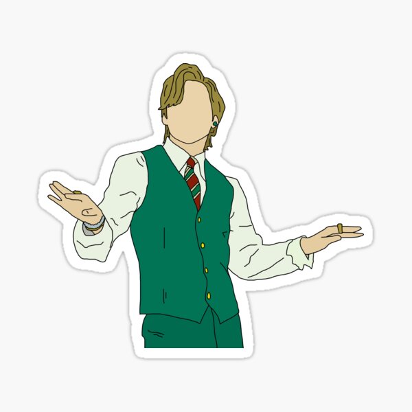 Kim Taehyung Dynamite Vest Outfit Sticker