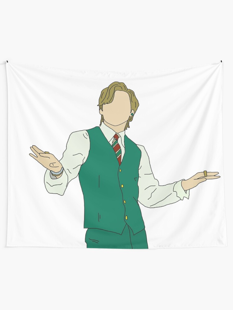 Kim Taehyung Dynamite Vest Outfit Tapestry By Serendipitousmt Redbubble kim taehyung dynamite vest outfit tapestry by serendipitousmt redbubble