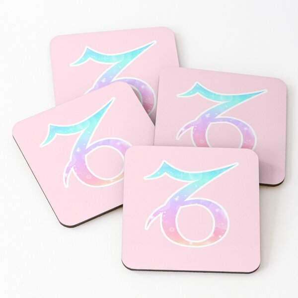 Item preview, Capricorn Zodiac Symbol In Magical Unicorn Colors designed and sold by Bumblefuzzies.
