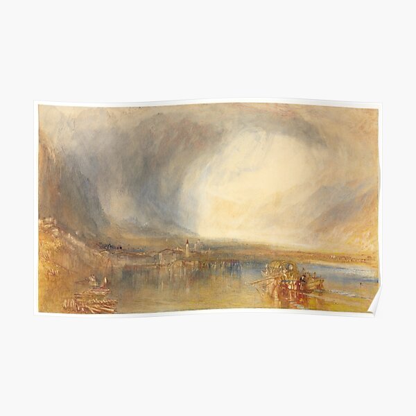 J M W Turner Poster Reprint  titled The Burning of the Houses of Lords and Commons 16 October 1834,