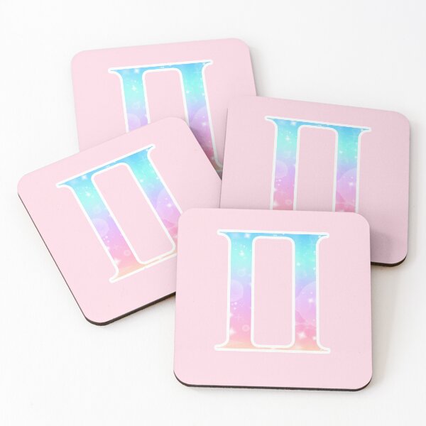 Item preview, Gemini Zodiac Symbol In Magical Unicorn Colors designed and sold by Bumblefuzzies.