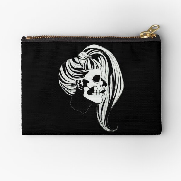 Born This Way skull Zipper Pouch