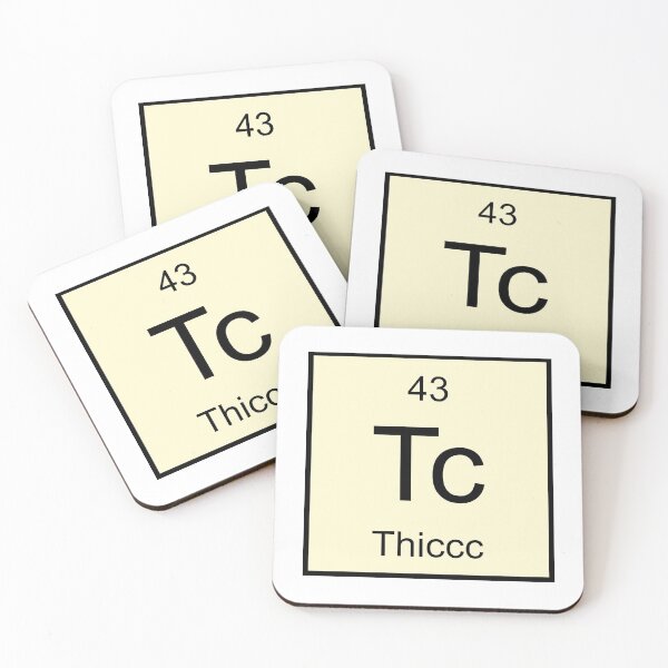 Item preview, thiccc - revised periodic table designed and sold by funandquirky.