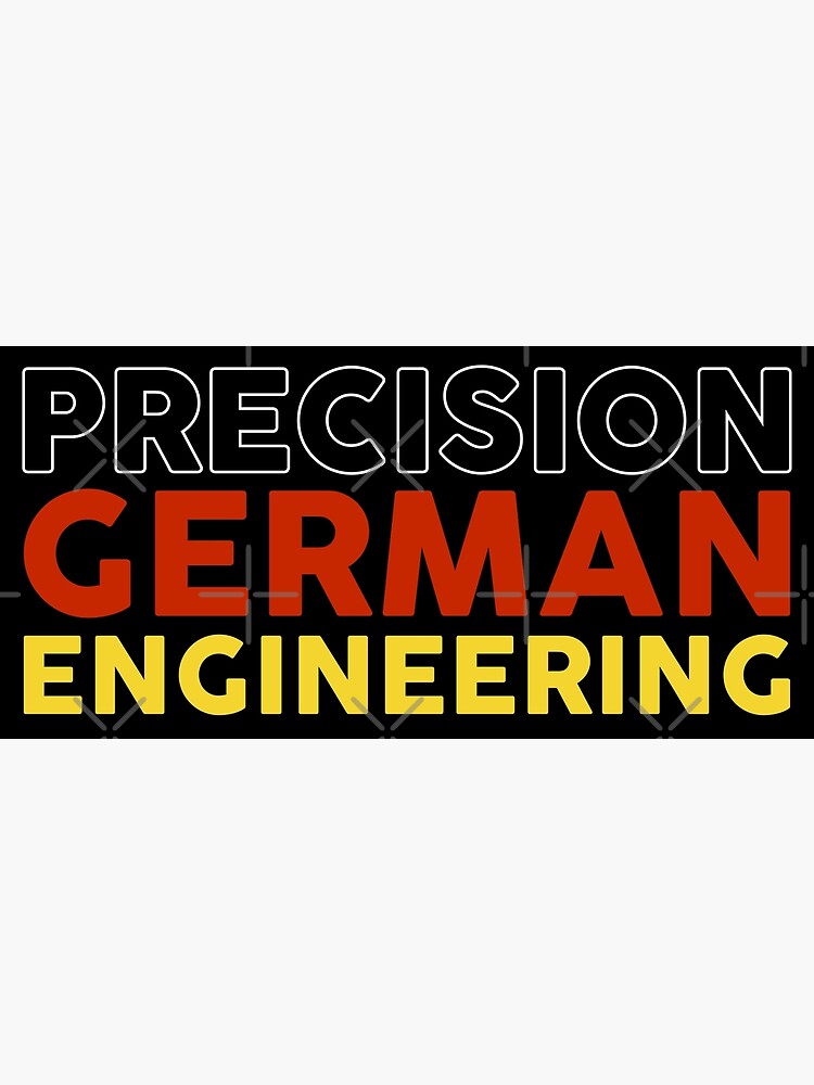 "Precision German Engineering" Canvas Print for Sale by mongolife  Redbubble