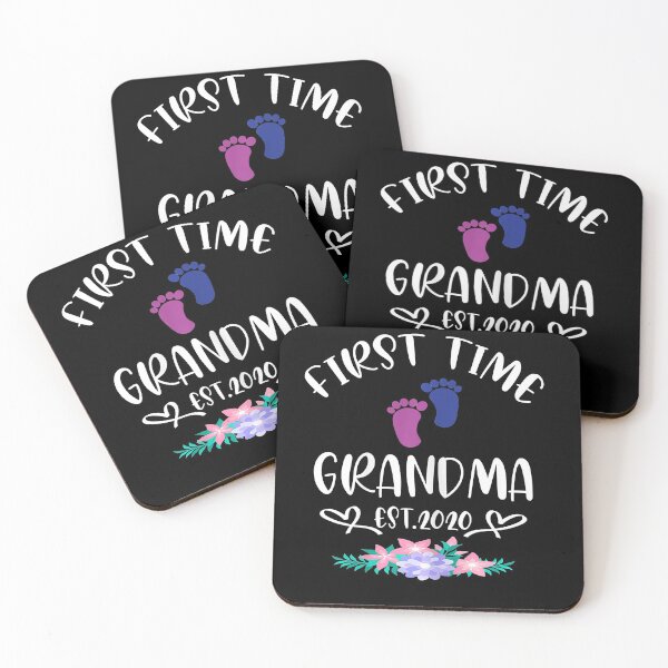 Item preview, First Time Grandma shirt Promoted to Grandma Est 2020 designed and sold by Brigitte98.