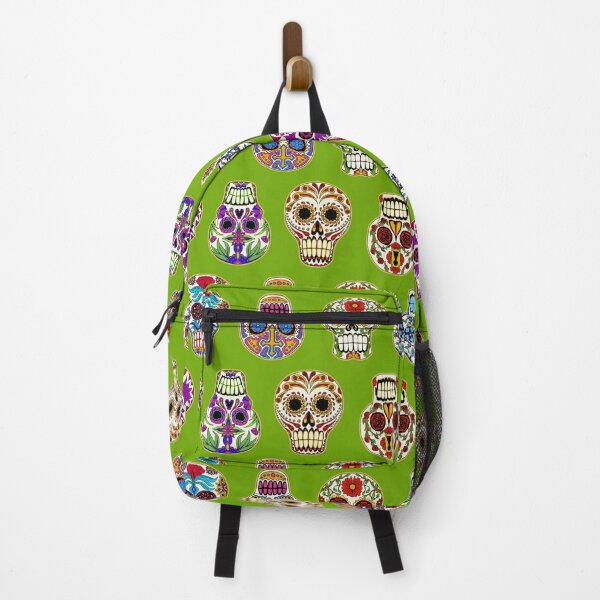 Item preview, Sugar Skulls on Green designed and sold by Salt & Keep.