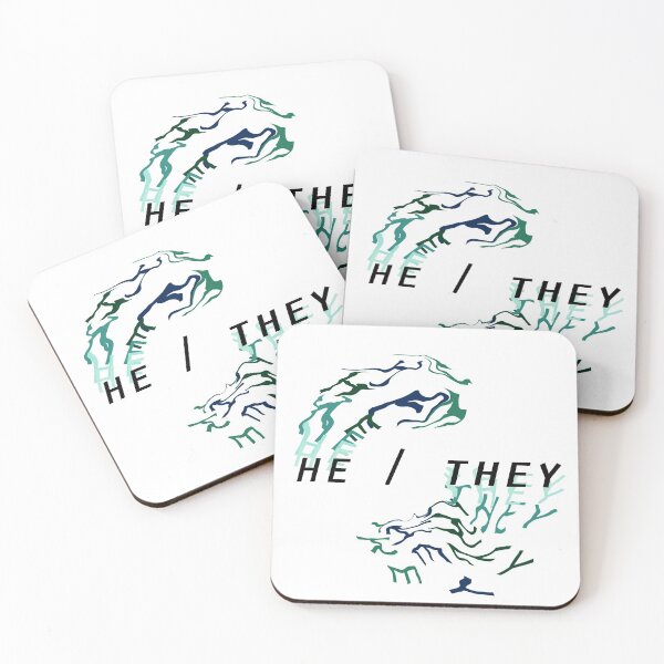 Item preview, He/They Pronoun Statement - Pride designed and sold by Luke Paris.