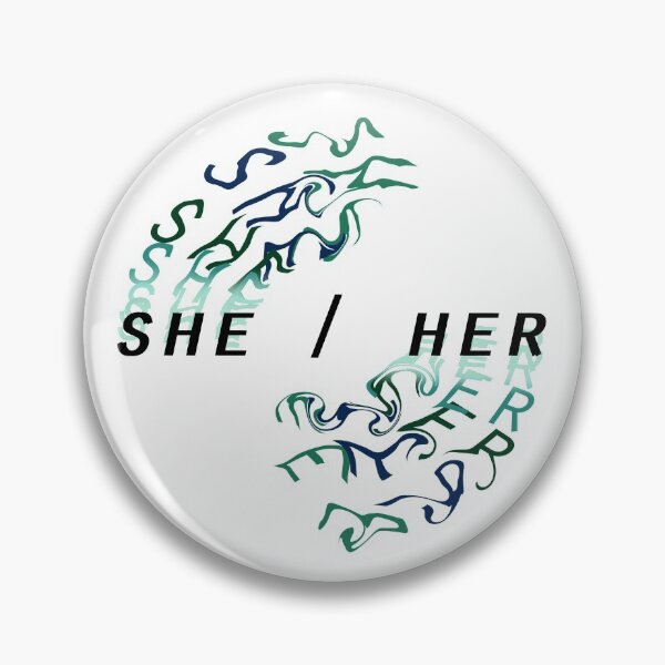Item preview, She/Her Pronoun Statement - Pride designed and sold by Luke Paris.