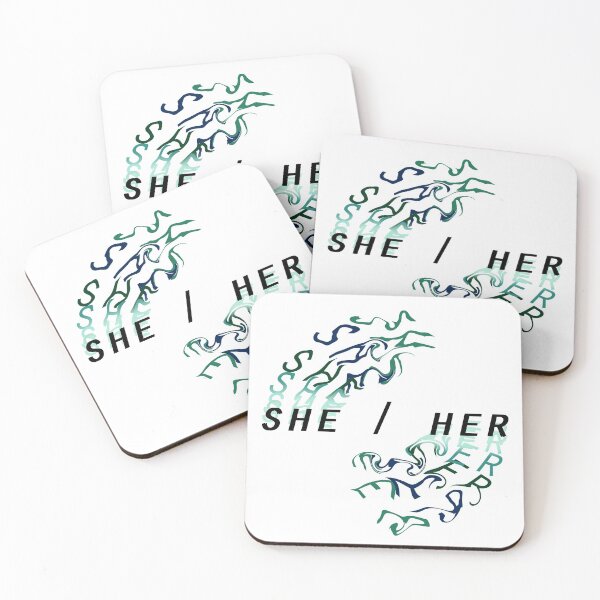 Item preview, She/Her Pronoun Statement - Pride designed and sold by Luke Paris.