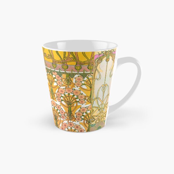 Item preview, Art Nouveau ALPHONSE MUCHA Floral Pattern designed and sold by StickerArtwork.