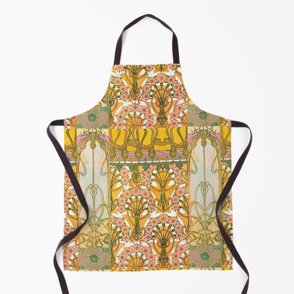 Item preview, Art Nouveau ALPHONSE MUCHA Floral Pattern designed and sold by StickerArtwork.