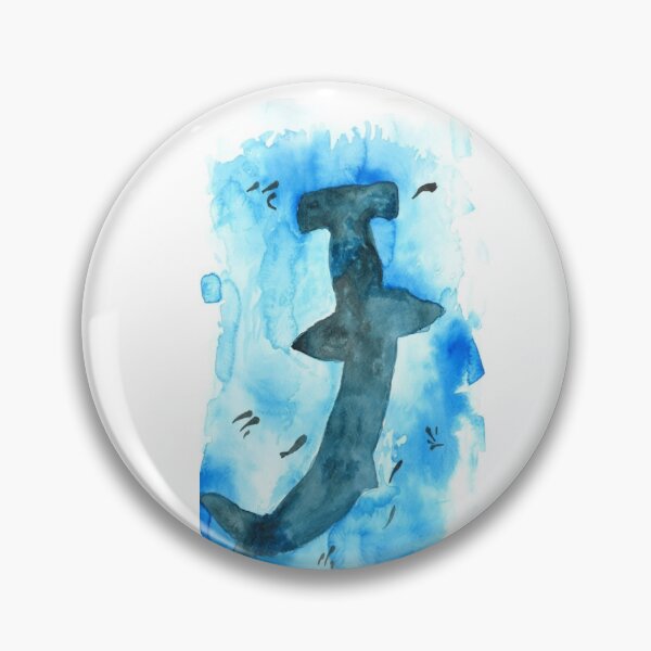 Artikelvorschau, Schwimmender Hammerhai entworfen und verkauft von OneFishArt.