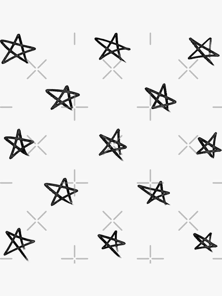 Silver Glitter Star Sticker Pack Sticker for Sale by sun-kiss