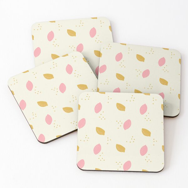 Item preview, Pink & yellow lemon print designed and sold by kateholthouser.