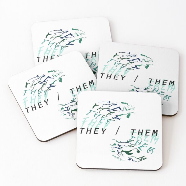 Item preview, They/Them Pronoun Statement - Pride designed and sold by Luke Paris.