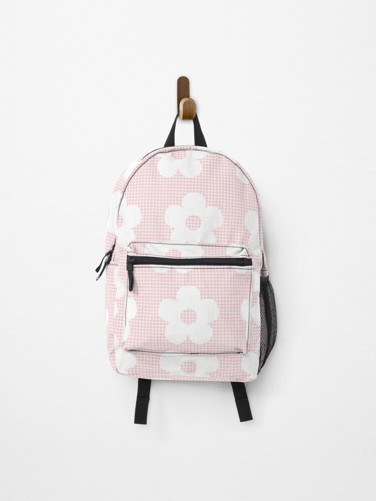 Pink gingham outlet backpack