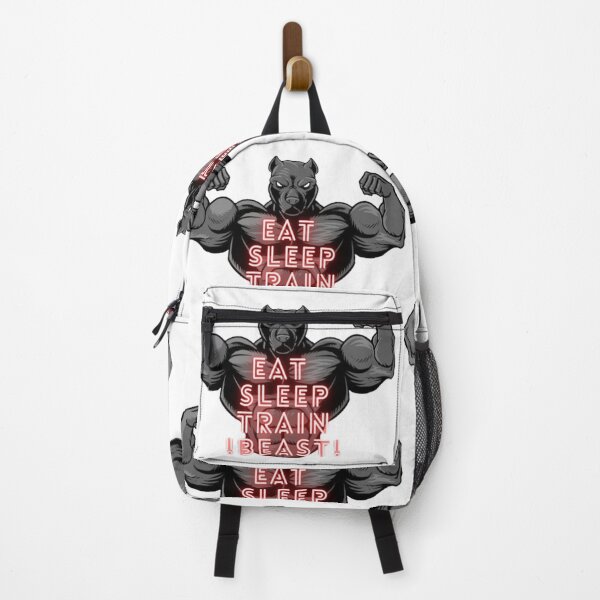 Item preview, Eat Sleep Train Beast Gym Workout Pitbull Motivation designed and sold by TheHappyK.