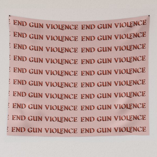 Item preview, End Gun Violence pink Typography designed and sold by andymvera.