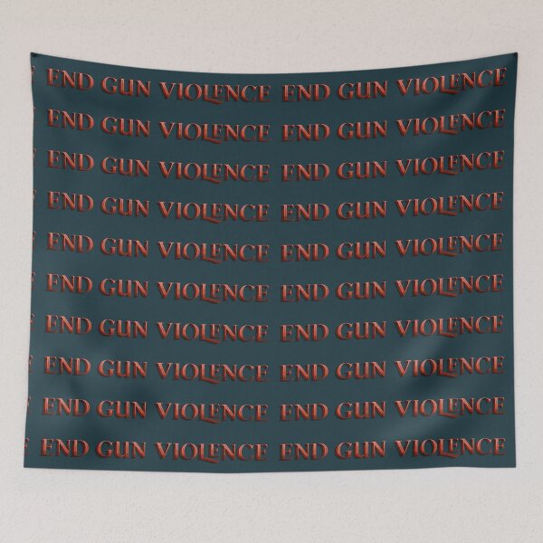 Item preview, End Gun Violence Blue Typography designed and sold by andymvera.