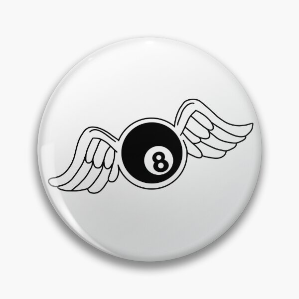 Item preview, WINGED 8 BALL designed and sold by Glossypop.