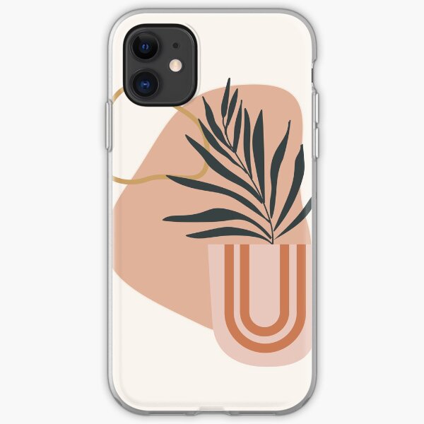 Abstract Boho Plant iPhone Soft Case