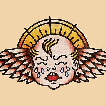 Artwork thumbnail, Salty-Dog2 American Traditional Crybaby Cherub Grunge by Salty-Dog2