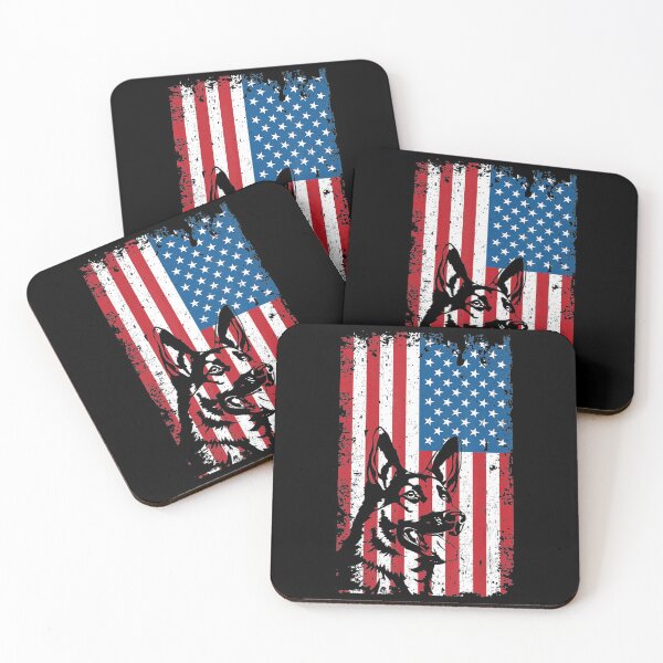 Item preview, German Shepherd American Flag USA Patriotic Dog Lover designed and sold by MagicJohnson22.