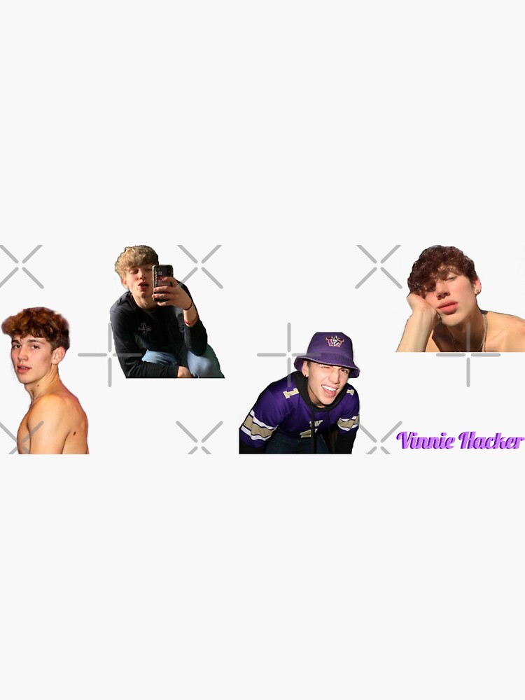 "Vinnie Hacker Stickers" Sticker for Sale by andreaaml Redbubble