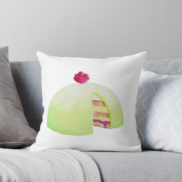 Item preview, Swedish Princess Cake/Prinsesstårta watercolour illustration (White background) designed and sold by tifft.