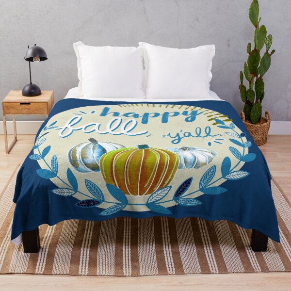 Item preview, Happy Fall, Y’all - Blue & Yellow Green designed and sold by monitdesign.