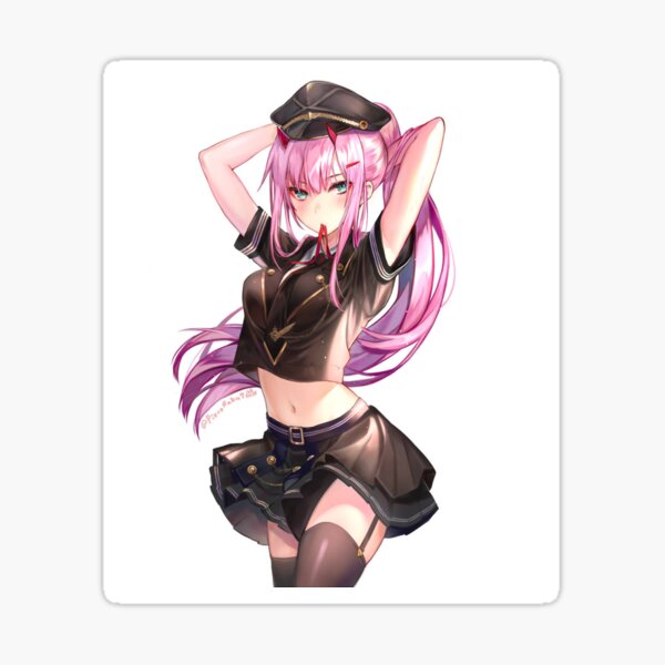 Zero Two waifu 8 Sticker