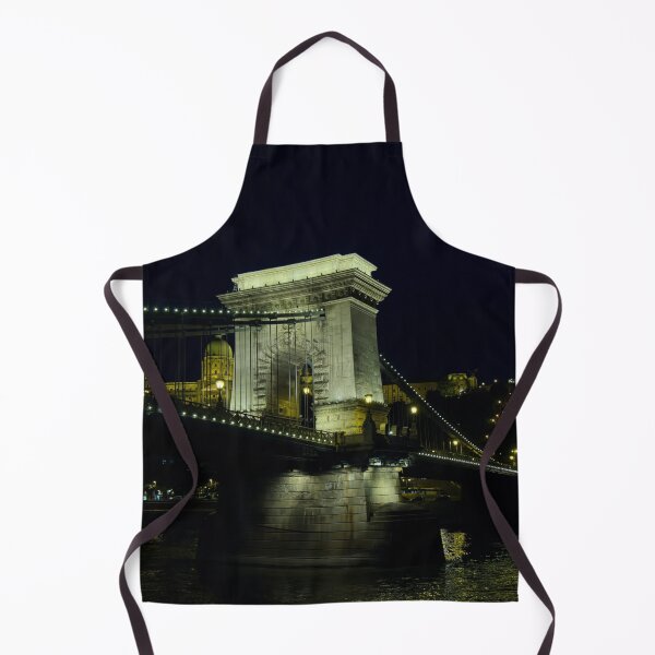 Item preview, Night view of The Széchenyi Chain Bridge designed and sold by Lucinda Walter.