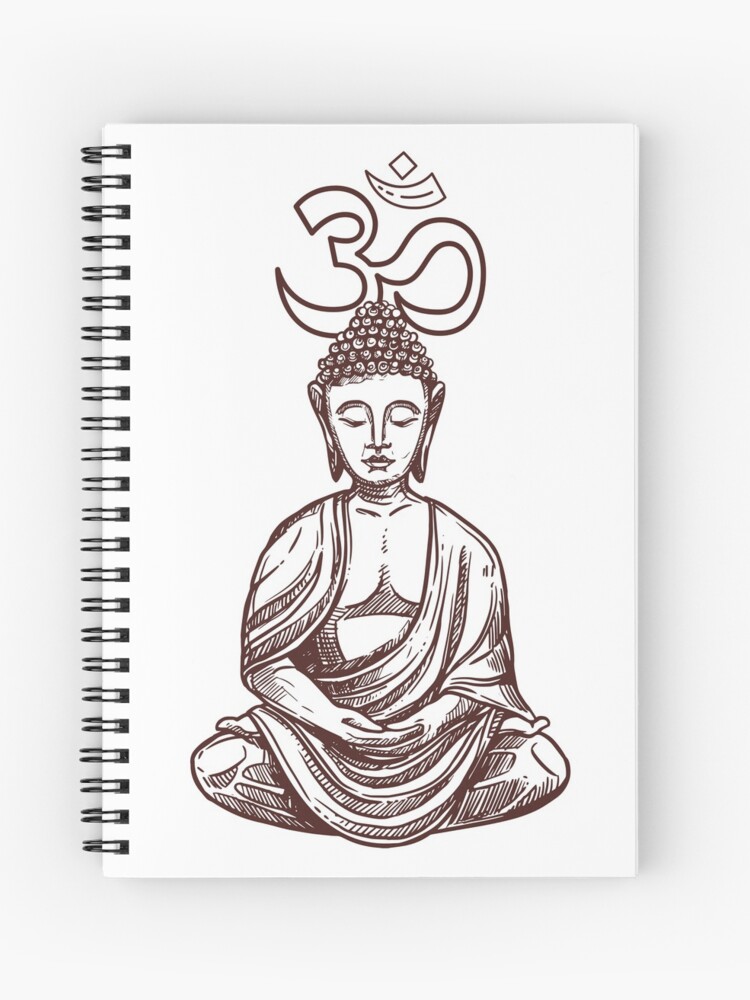 Drawing Sketch Lord Buddha Doing Meditation Half Moon Shape Circle Stock  Vector by ©manjunaths88@gmail.com 390712602