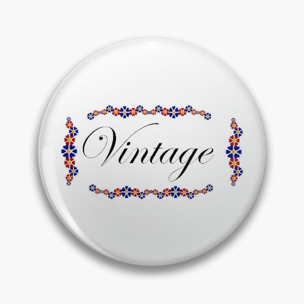 Artikelvorschau, Vintage W Farbe Blumen entworfen und verkauft von Cool-Cat-POD.