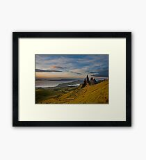 Sunrise on the old man of storr Framed Print