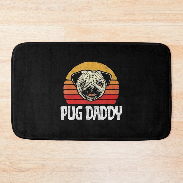 Item preview, Pug Daddy Simple Funny Cute Pug Face Retro 80s Sun Dog Lover designed and sold by ManishDayal.